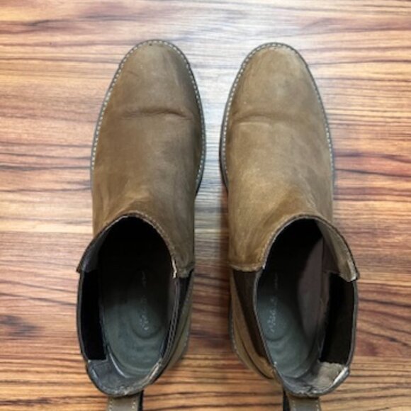 Eddie Bauer Men's Severson Chelsea Boot Suede Leather Brown Pull On 14 M - Picture 2 of 5